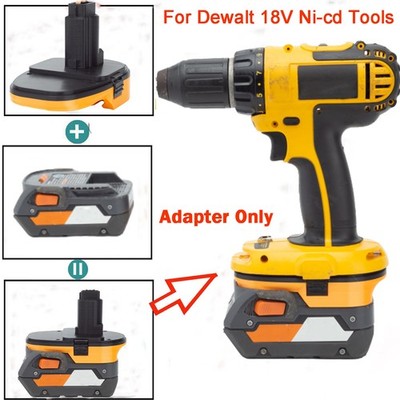 Adapter Convertor For Ridgid 18V Battery to for Dewalt 18V Ni-cd Power Tools New