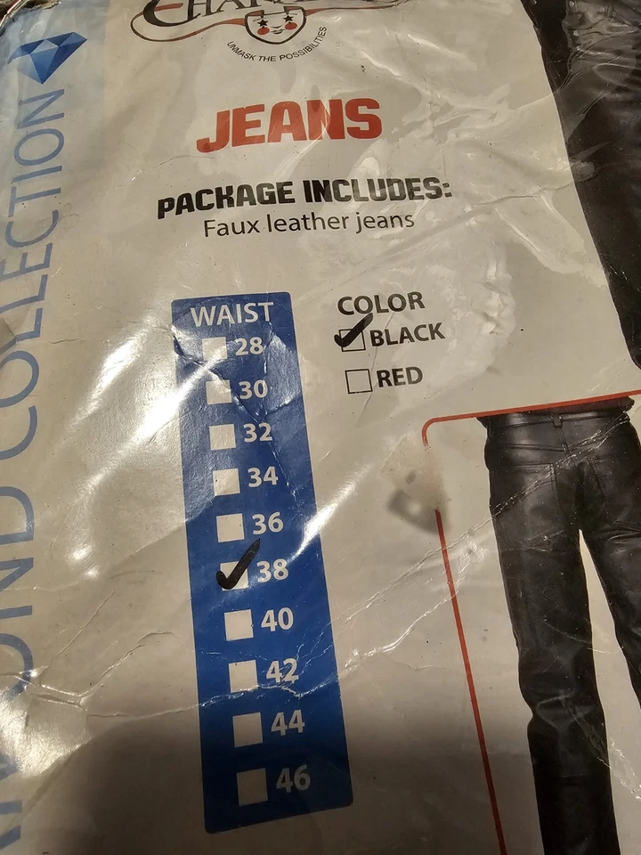 Jeans Charades imitación cuero cintura 38 Foto 2 de 3