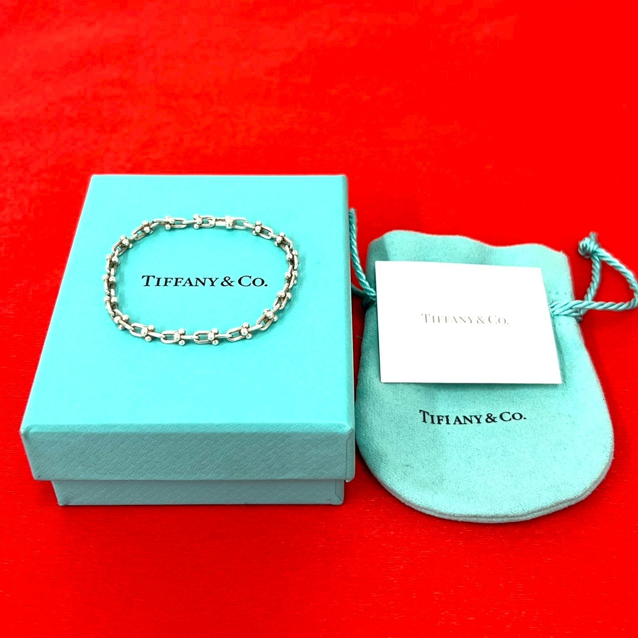 TIFFANY&Co. Hardware Microlink Bracelet bracelet Silver925 Silver l2163