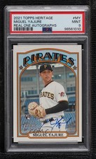 2021 Topps Heritage High Number Real One Miguel Yajure PSA 9 MINT Auto 0e2x