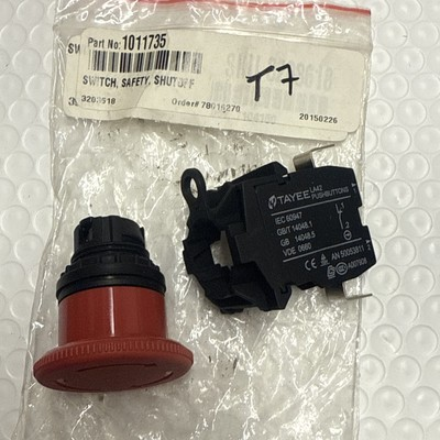 #ad #ad Tennant 1011735 Mehron Safety Shut off Flat Button Switch with Contact Block $55.68
