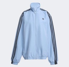 Adidas Originals Firebird Oversized Track Jacket Size M Ash Blue Women JY2638