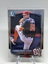 2025 Bowman Draft Chrome - #BDC-137 Travis Sykora Nationals (QH7)