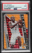 2021 Mosaic Elevate Fluorescent Orange Prizm 18/25 Kawhi Leonard PSA 9 MINT 09br
