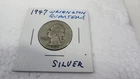1947  Washington Quarter 25C Silver Circulated Uncertified US Coin