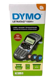DYMO Letratag 100H+ LT Pack de valeur de fabricant d'étiquettes portatif, argent