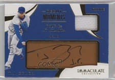 2020 Panini Immaculate Debut Moments Relics Tan Leather 51/99 TJ Zeuch Auto 1bi0