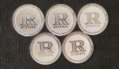 1 oz Silver Round- Scottsdale Mint  (Lot Of 5)