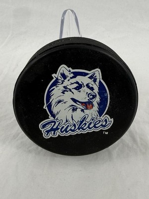 Rare Uconn Huskies Ice Hockey Official Game Puck NCAA MACC Hockey League ￼