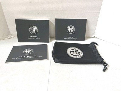2020 ALFA ROMEO STELVIO Owner's Manual Owners Quick Reference Guide & Case 