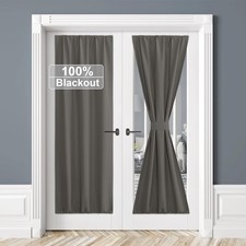 100 Blackout Door Curtain Lightweight Portable and Easy to Install, Fully Ro...