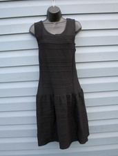 Women’s Worthington Pin Tuck Drop Waist Sleeveless Dress Black Size XL Stretch