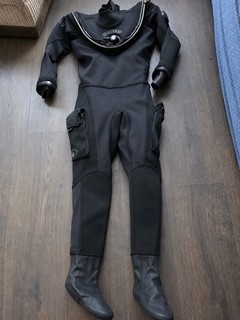 Whites Fusion Bullet Drycore Technology Drysuit Black Size L/XL