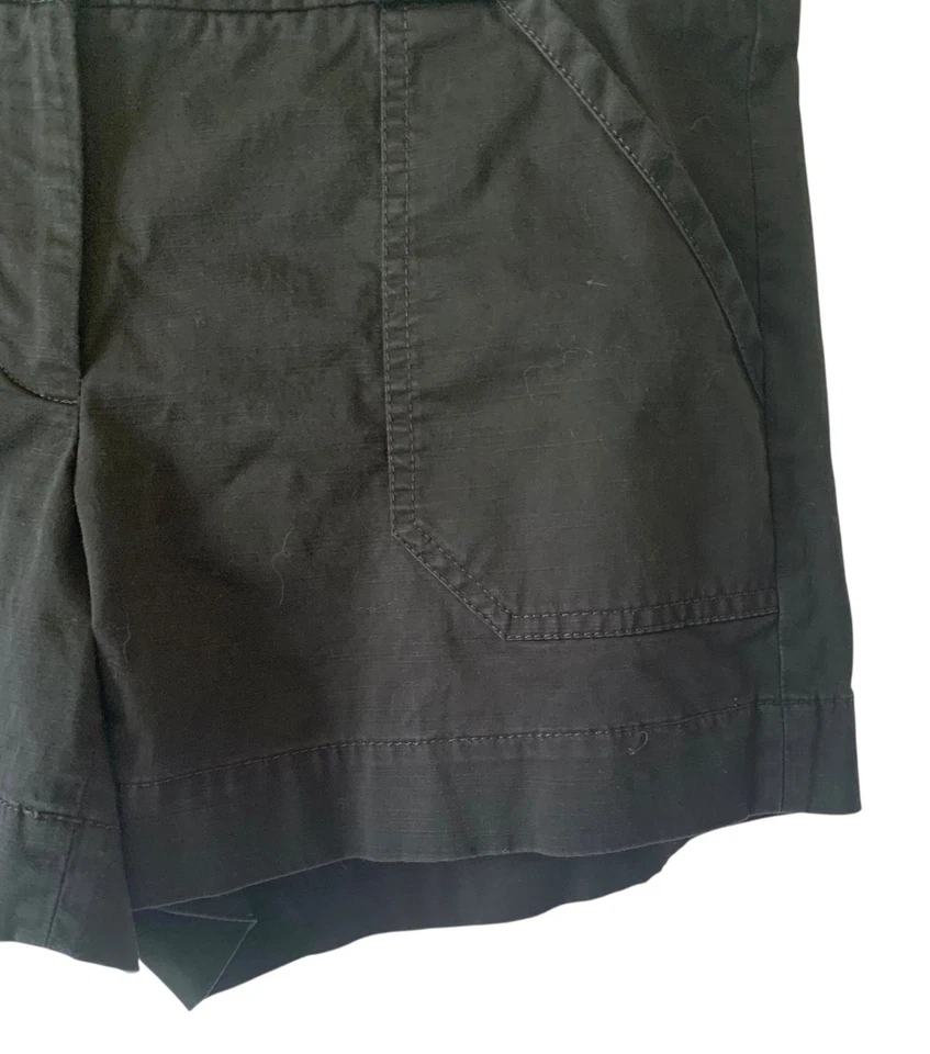 Pantalones cortos de vestir chinos para mujer WHITE HOUSE BLACK MARKET negros lisos talla 10 Foto 4 de 4