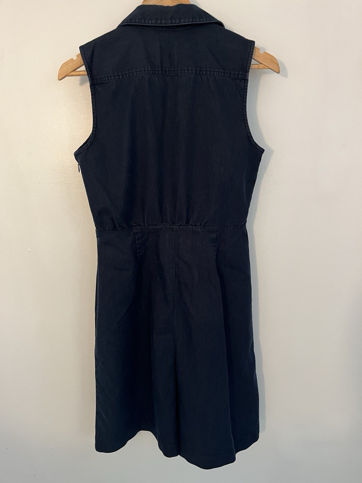Halogen Denim Button Front Collared Sleeveless Dr… - image 4
