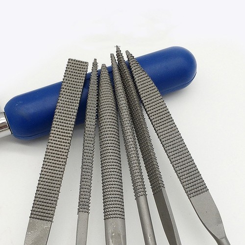 Files Set Wood Rasp 6pcs Diamond Needle Files Easy Grip Filing Polishing - Picture 8 of 18