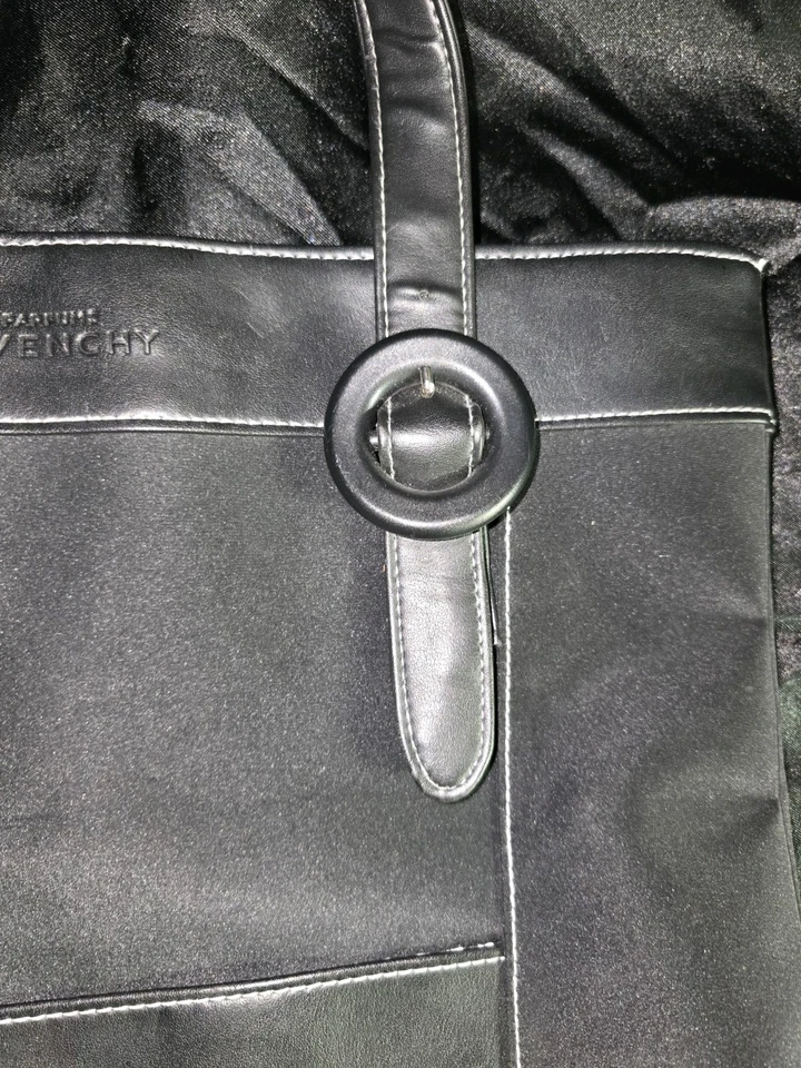 Bolso de Mano Givenchy Parfums Negro Bolso de Hombro Cartera a Rayas Foto 3 de 4