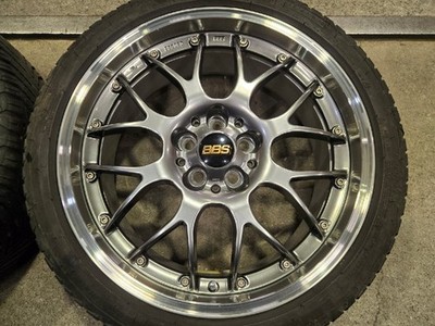 JDM Used All Seasons 4-Book Set BBS RS-GT RS988A Michelin 225/40R18 fo No Tires