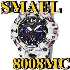 SMAEL Men's Sport Watch Digital Quartz LED Camouflage Strap Wristwatch