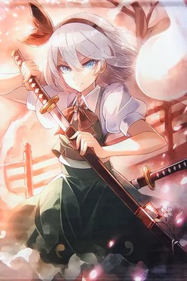 Touhou Project Youmu Konpaku Illustration B2 Wandteppich mit 60 Kunstwerken