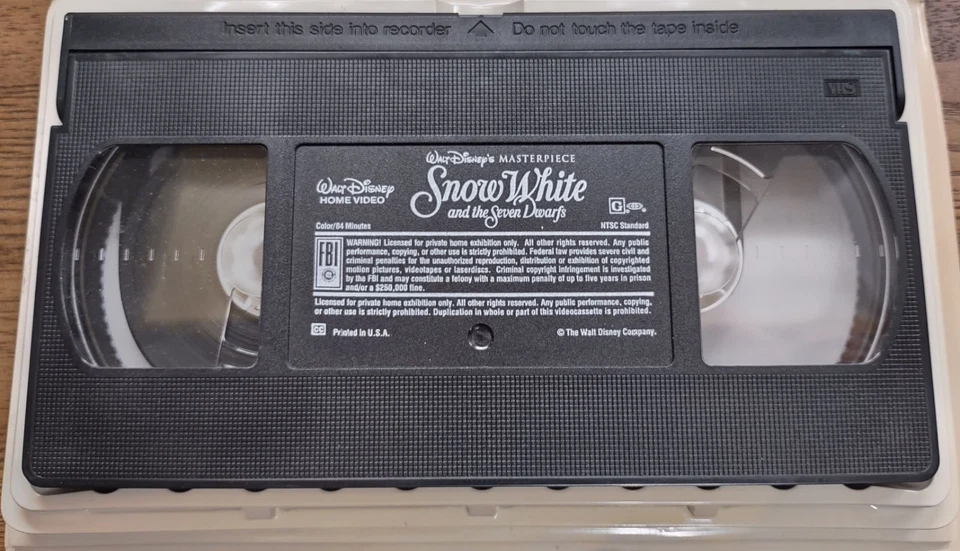 Walt Disney Masterpiece Snow White and the Seven Dwarfs VHS - Image 3 of 3