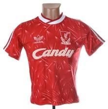 LIVERPOOL ENGLAND 1989/1990/1991 HOME FOOTBALL SHIRT ADIDAS YM BOYS