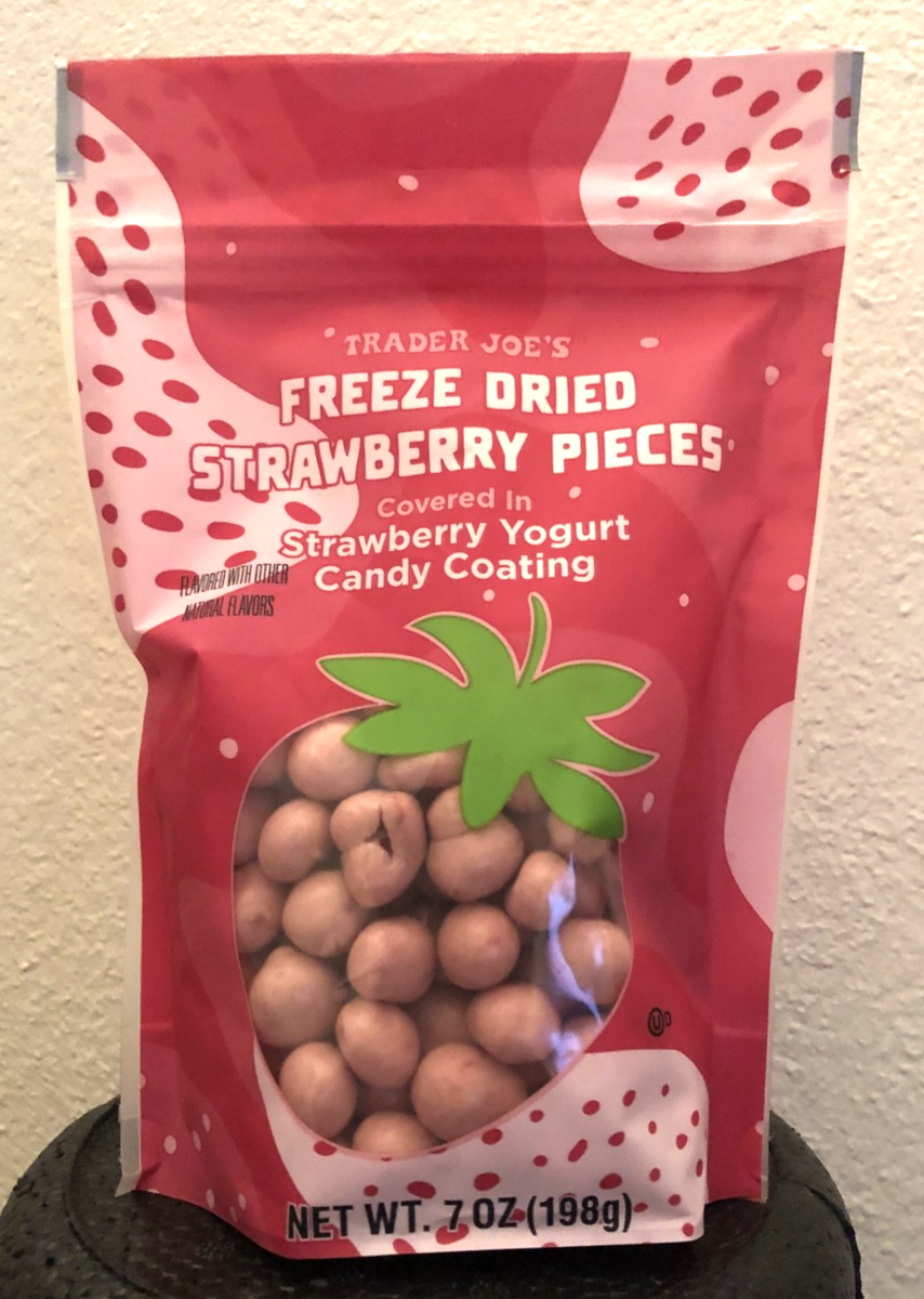 Trader Joe's Freeze Dried Strawberry Pieces Yogurt Candy Coating