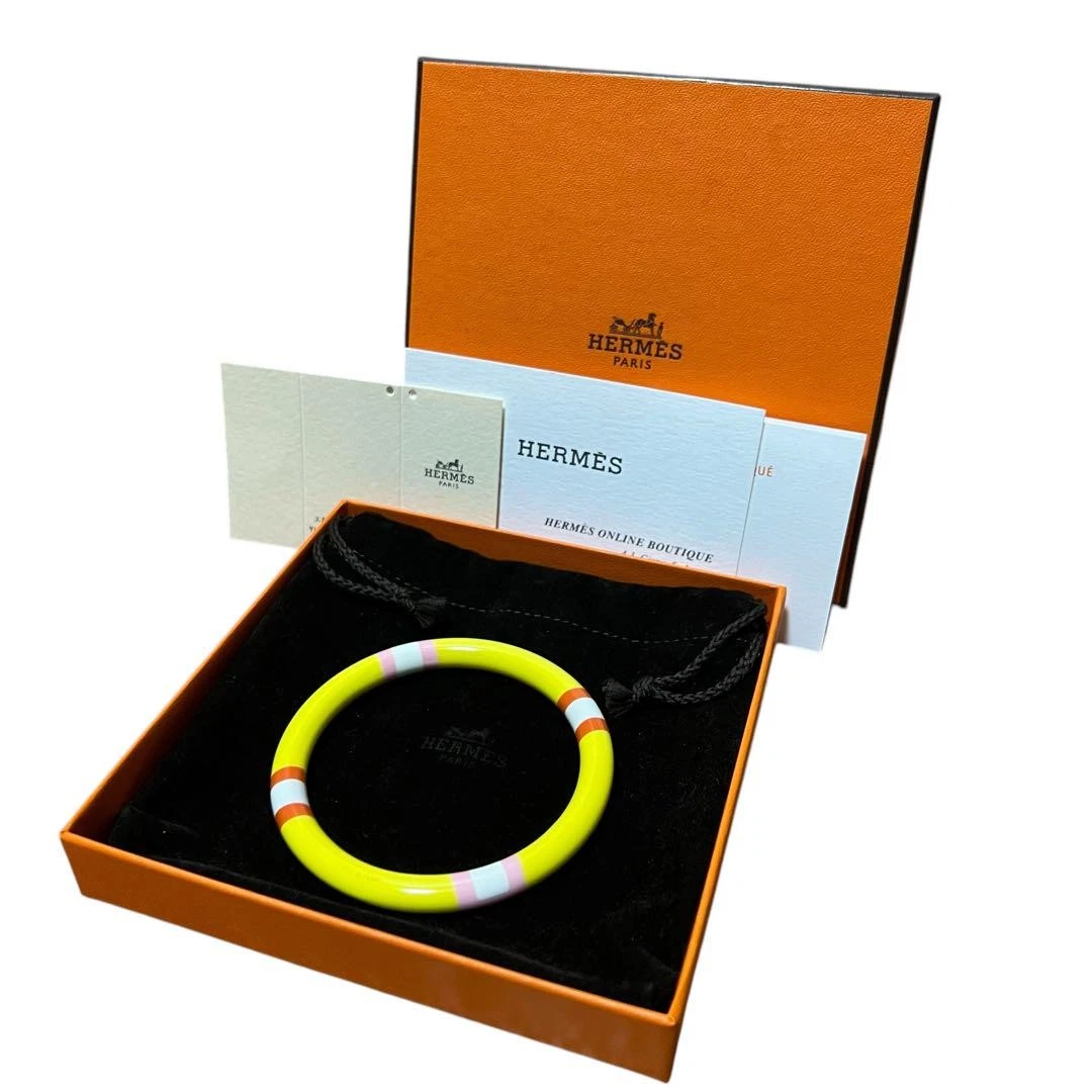 HERMÈS Bracciale Hermes H Equip giallo in scatola u T2
