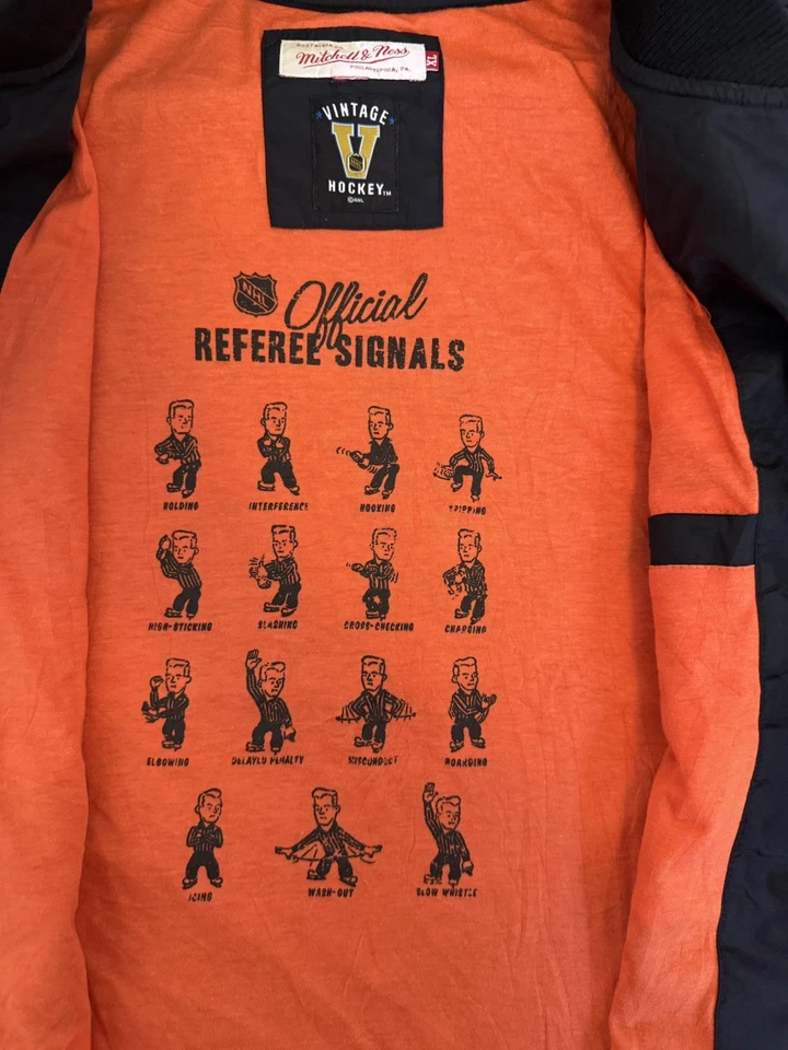 Chaqueta Mitchell & Ness XL De Colección Años 90 Philadelphia Flyers Ultra Rara Foto 3 de 4