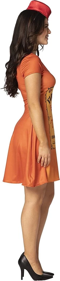 Vestido de patinador Fireball disfraces bebida de whisky para mujer mediano-grande 8-14 Foto 3 de 4