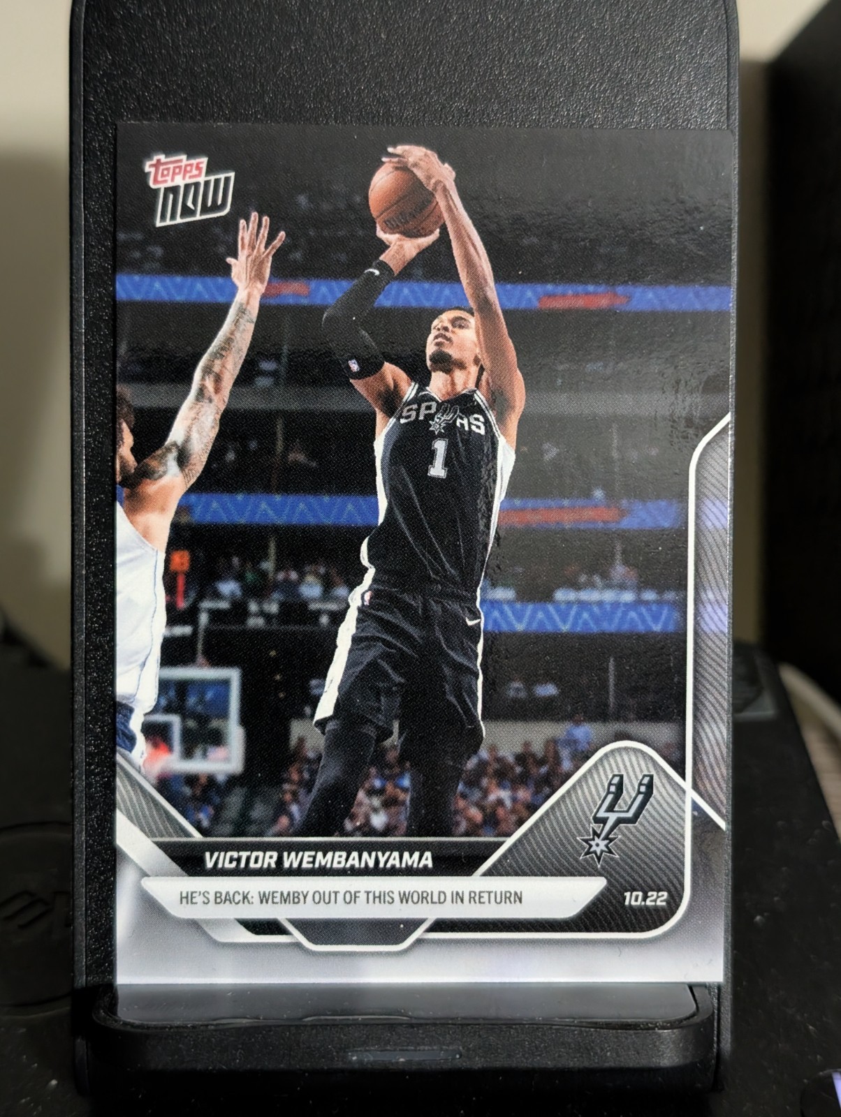 Victor Wembanyama 2025 NBA Topps Now #19 San Antonio Spurs PR: 13527