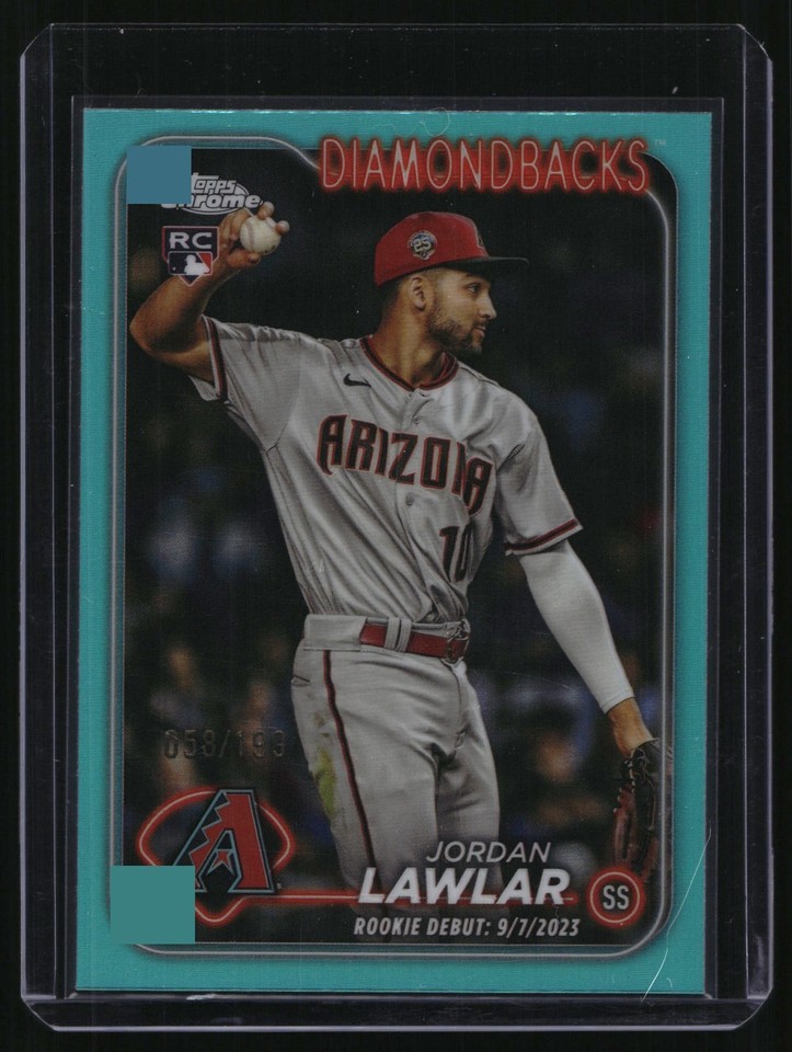 2024 Topps Chrome Update Aqua RayWave Refractor #USC51 Jordan Lawlar 58/199