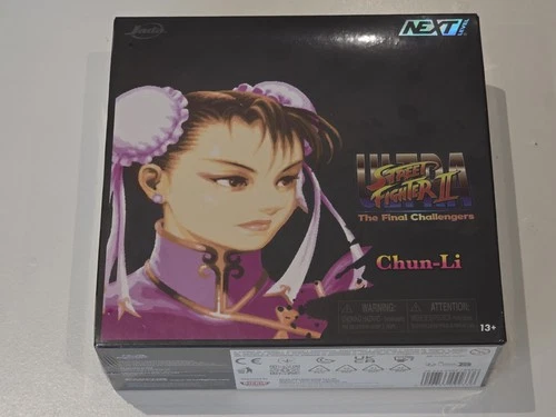 JADA Pink Chun Li Street Fighter II Figure SDCC Exclusive with blue P1 heads