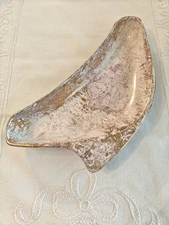 Vintage  Santa Anita Ware Ceramic PINK MIST Triangle Shape Serving Dish