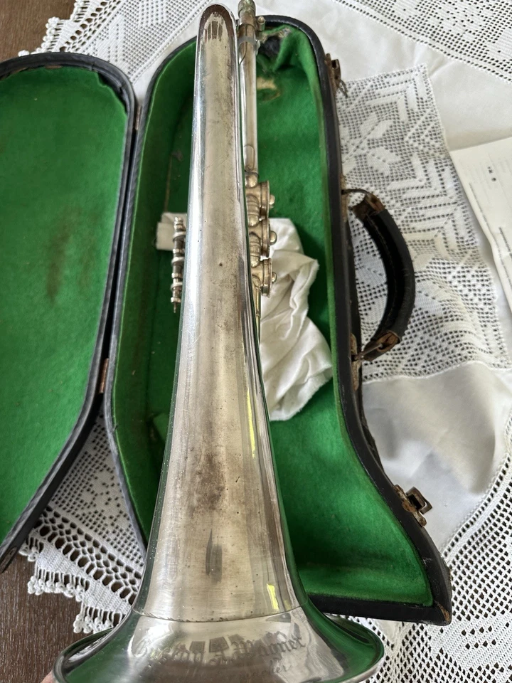 Nr. 1078 Sehr altes Flügelhorn Gustav A.Wagner Dresden - Bild 4 von 4