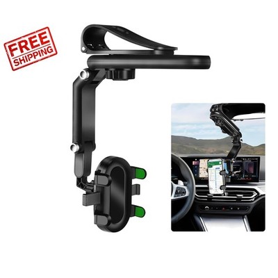 Versatile & Lightweight Sun Visor Phone Holder - 720° Adjustable Green Mount