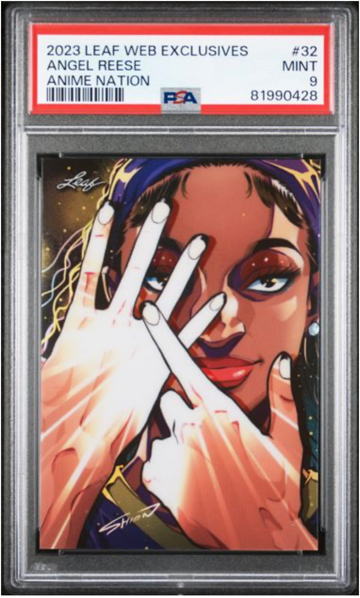 2023 Leaf Anime Nation Angel Reese #ANB-32 /226 (RC) PSA 9 Mint POP 10 Rookie
