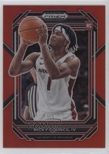 2023-24 Panini Prizm Draft Picks Red Prizm 25/299 Ricky Council IV #1 12yh