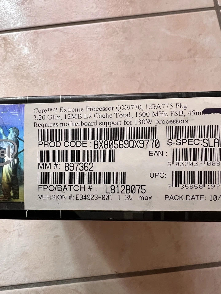Intel Core 2 Quad QX9770 Extreme - Immagine 3 di 3