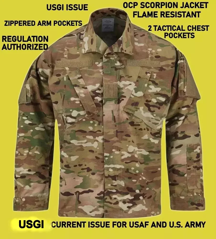 2026 FR OCP COMBAT TACTICAL ARMY USAF UNIFORM JACKET FLAME