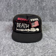 Vintage Born Free Taxed To Death Mesh Trucker Hat SnapBack USA Made