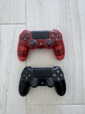 Sony PS4 DualShock 4 Controllers Bundle Black & Red – Excellent Condition