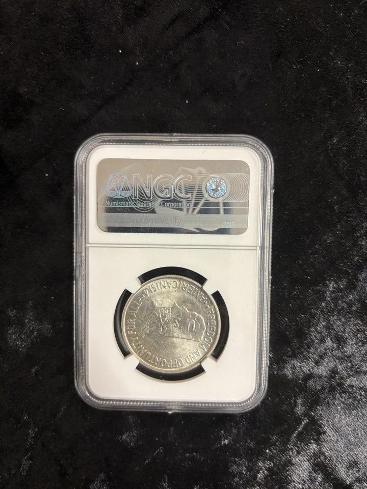 MS 64 1954 Washington-Carver with Bag Frag and 1940 Italy Lira WW2 Graded Coins - Image 3 of 4