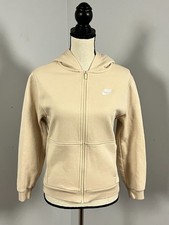 Nike Big Kids Fit Sportswear Club Fleece Full Zip Hoodie Sanddrift Youth Large