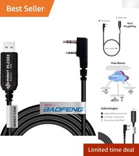 Flexible USB Type A Programming Cable for Baofeng Models - User-Friendly Design
