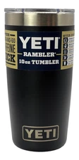 YETI Rambler 10 oz Tumbler Black Color Discontinued Retired Design Ships Fast
