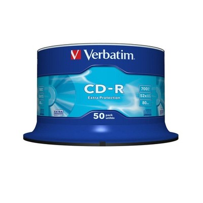 50x Verbatim CD-R 700 MB 52x Schreiben Spindel/Cakebox