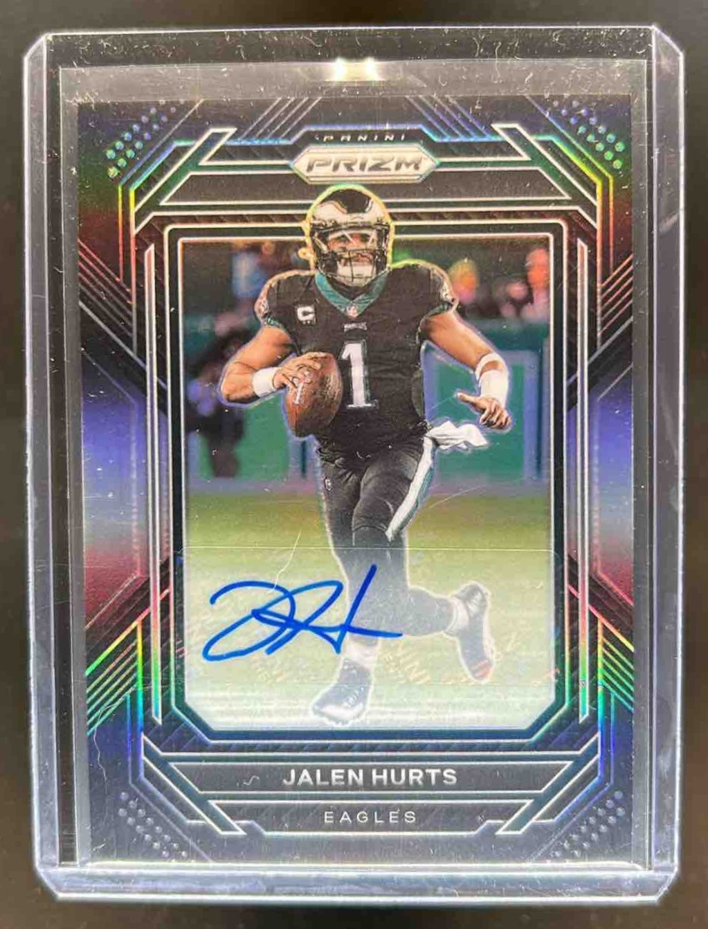 2022 Chronicles Jalen Hurts Prizm Black Signatures Auto #PB-1 Eagles