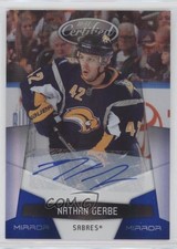 2010-11 Certified Mirror Blue Signatures 26/50 Nathan Gerbe #19 Auto 2d8