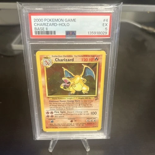 2000 Pokemon Base Set 2 Charizard Holo #4 PSA 5 EX - Vintage WOTC